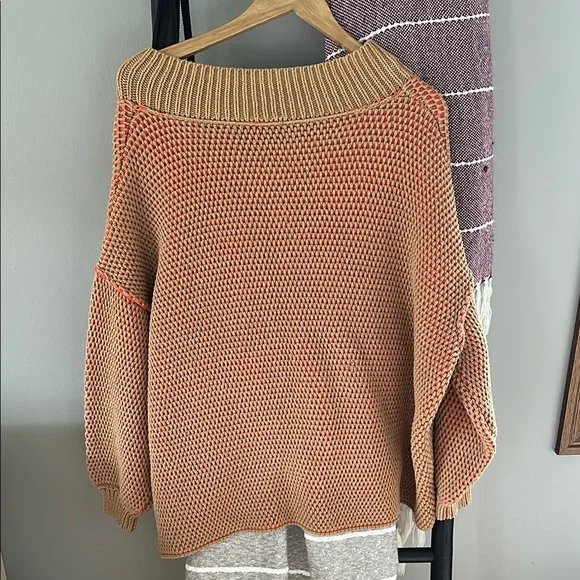 Women's Orange Sweater - Picture 3 of 3